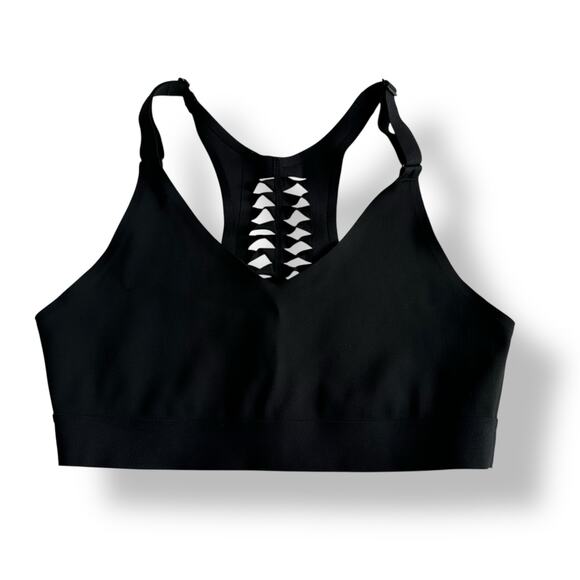 Victoria Sport Black Strappy Racerback Sports Bra Medium - Picture 1 of 9